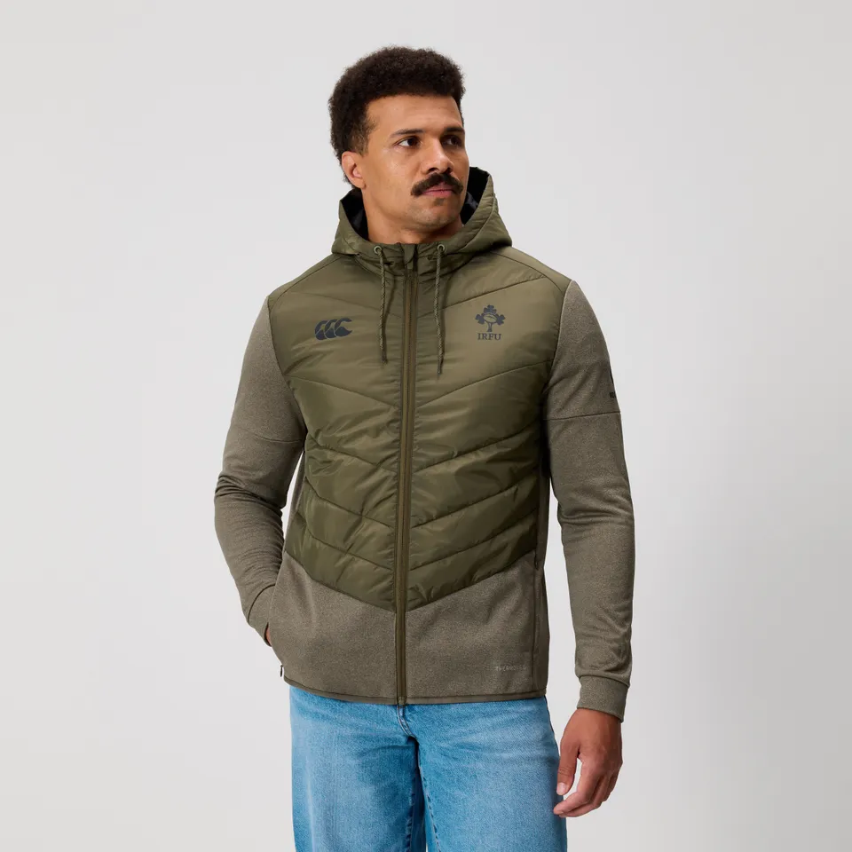 canterbury-ireland-hybrid-padded-jacket-uomo-giacca-rugby-verde image 1