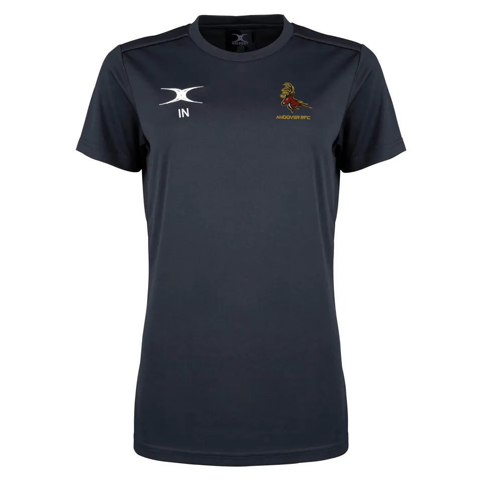 gilbert-rugby-andover-rfc-photon-ii-t-shirt-manica-corta-senior-nera image 1