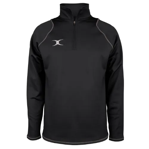 gilbert-rugby-ayrshire-bulls-rfc-bambino-quest-pile-1-4-zip-nero image 1