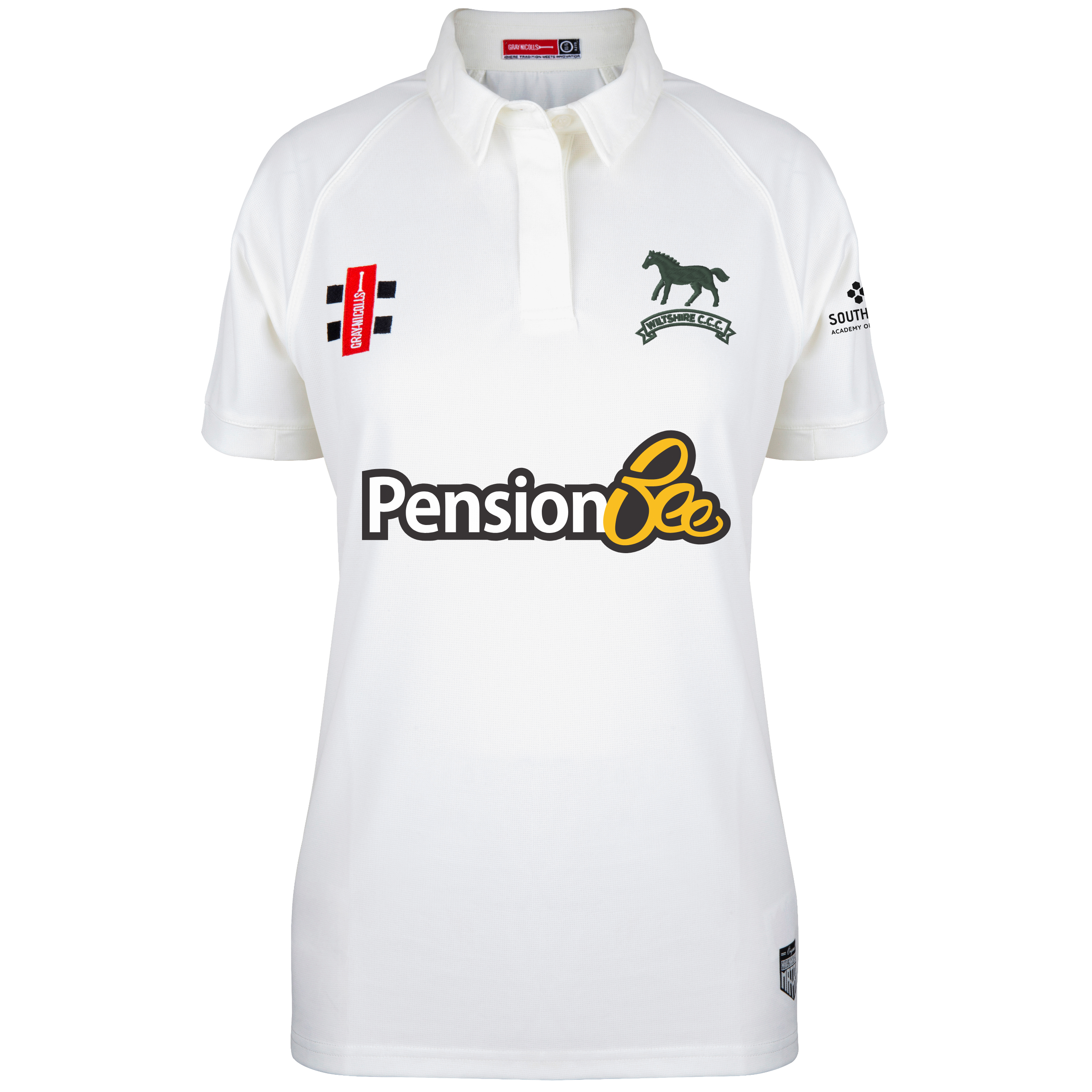 gray-nicolls-wiltshire-cricket-matrix-v2-maglia-cricket-donna-manica-corta-avori image 1