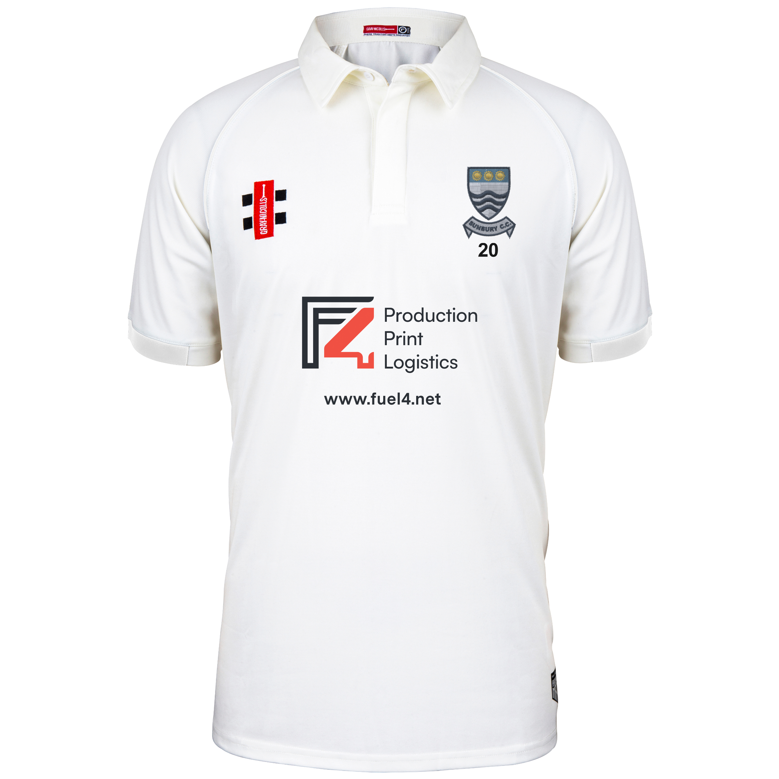 gray-nicolls-sunbury-cc-junior-matrix-v2-maglia-cricket-manica-corta-avorio image 1