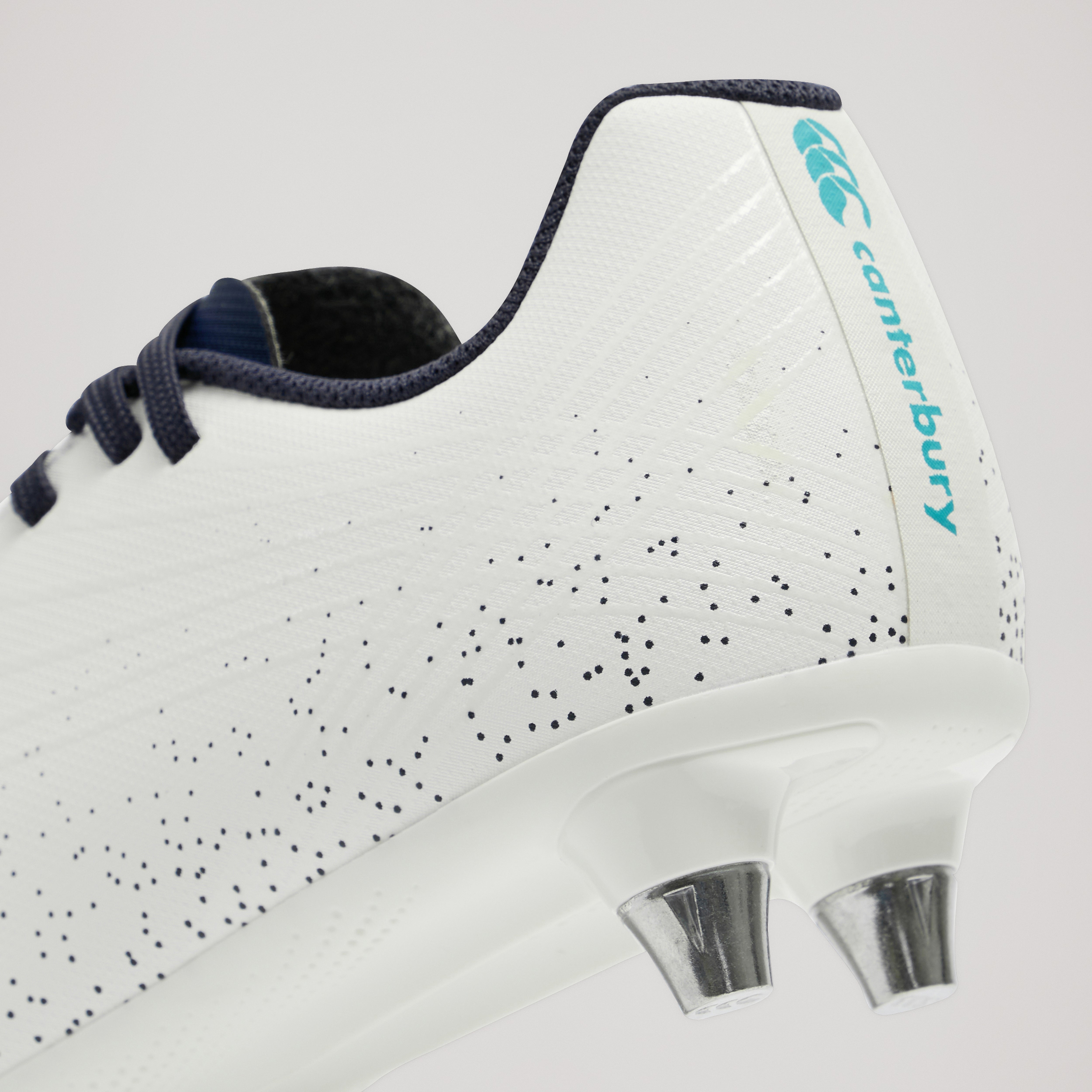 canterbury-junior-stampede-groundbreak-team-sg-white-scarpe-rugby-junior-tacchet image 5