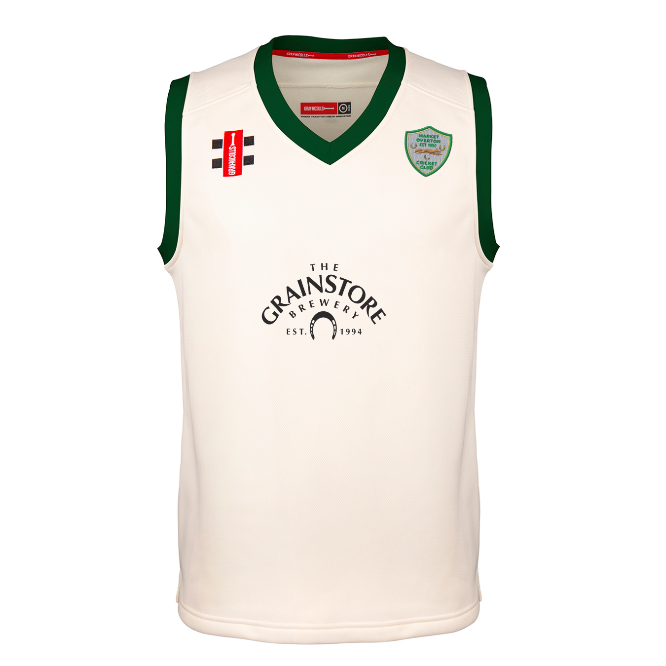 gray-nicolls-pro-performance-slipover-junior-market-overton-cc-ivory-green image 1