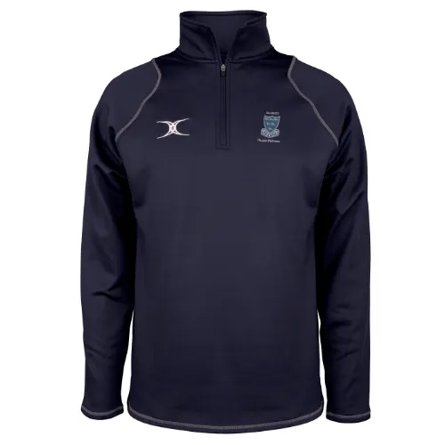 gilbert-rugby-quest-felpa-1-4-zip-uomo-adulto-sussex-rugby-referees-blu-navy-scu image 1