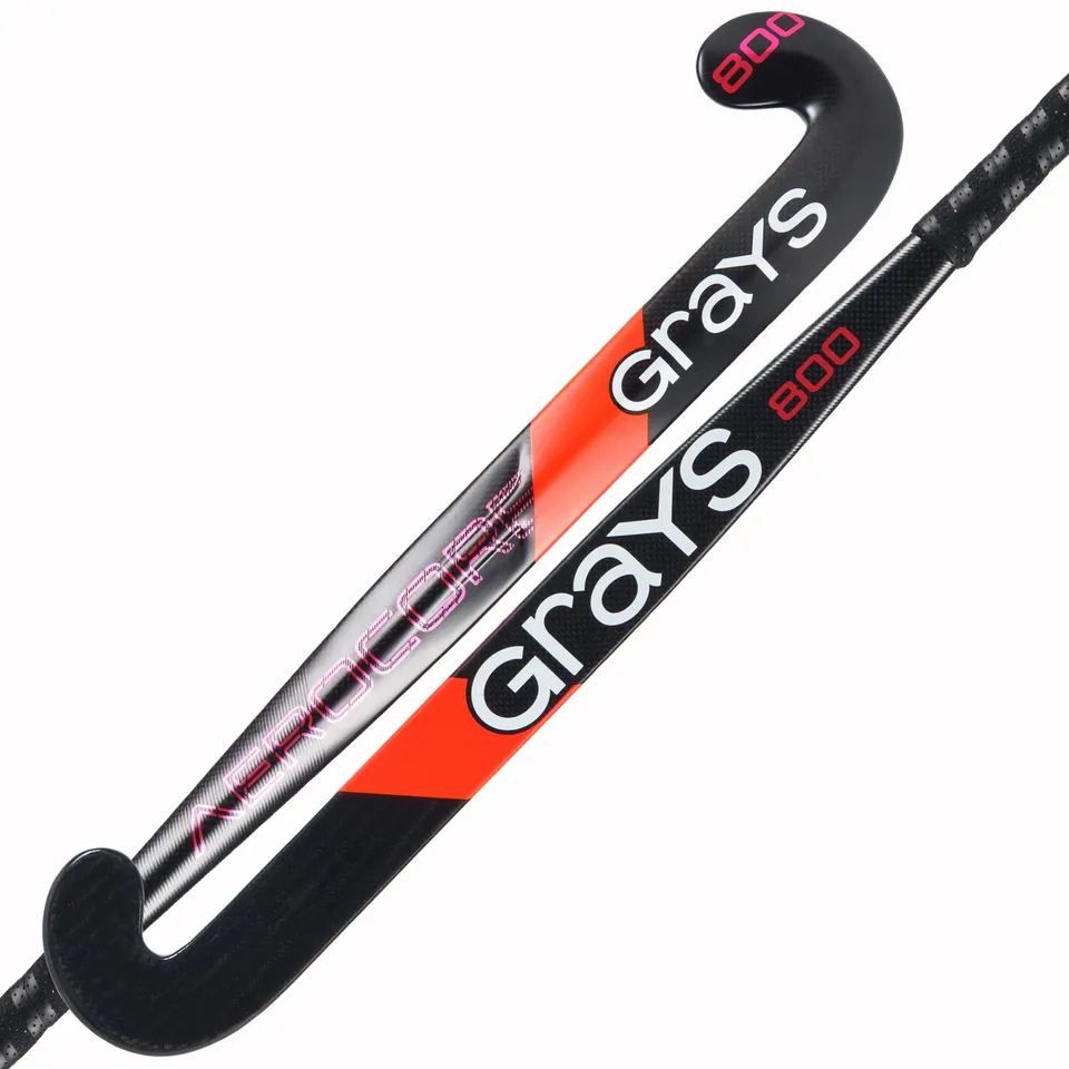 grays-ac800-jumbow-s-mazza-da-hockey-su-prato-composita-aerocore-nero-rosso image 1