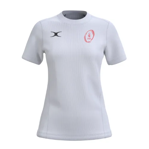 gilbert-rugby-army-rugby-union-atom-t-shirt-donna-bianca-manica-corta image 1