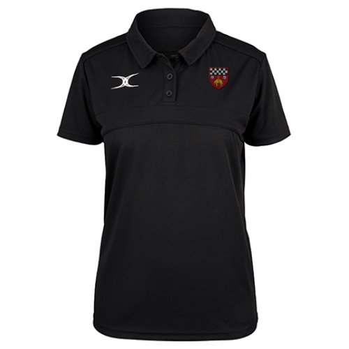 gilbert-rugby-skipton-rfc-photon-ii-polo-manica-corta-donna-nero image 1