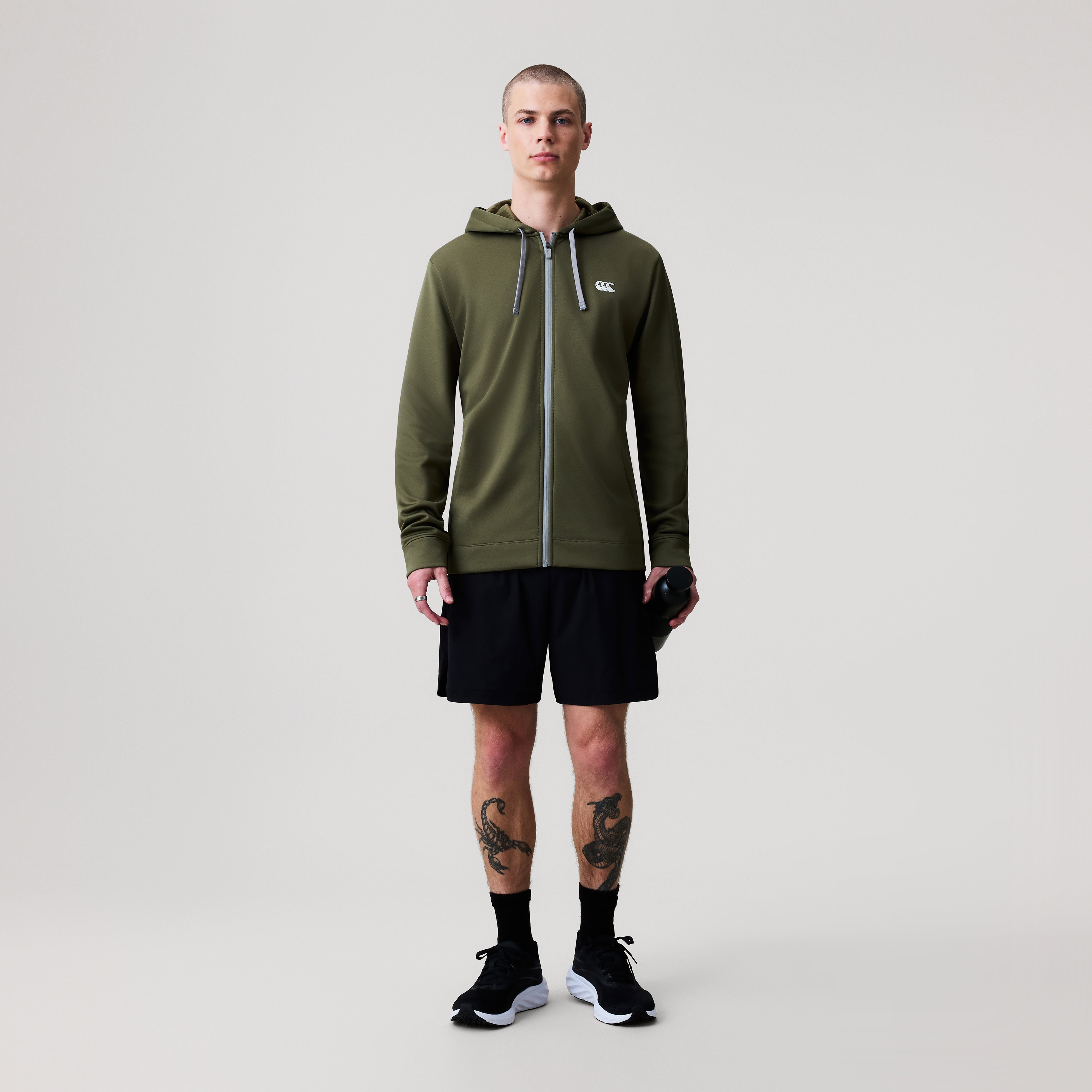 canterbury-tempo-felpa-full-zip-con-cappuccio-uomo-verde image 2