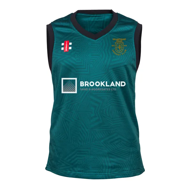 gray-nicolls-grampound-road-cc-senior-pro-t20-gilet-slipover-verde image 1