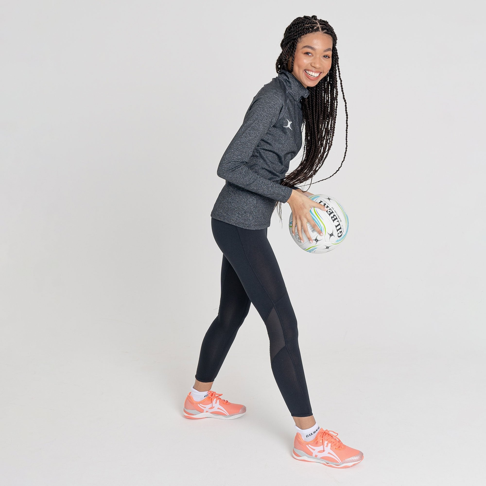 gilbert-rugby-synergie-pro-top-warm-up-donna-nero-blu-navy image 4
