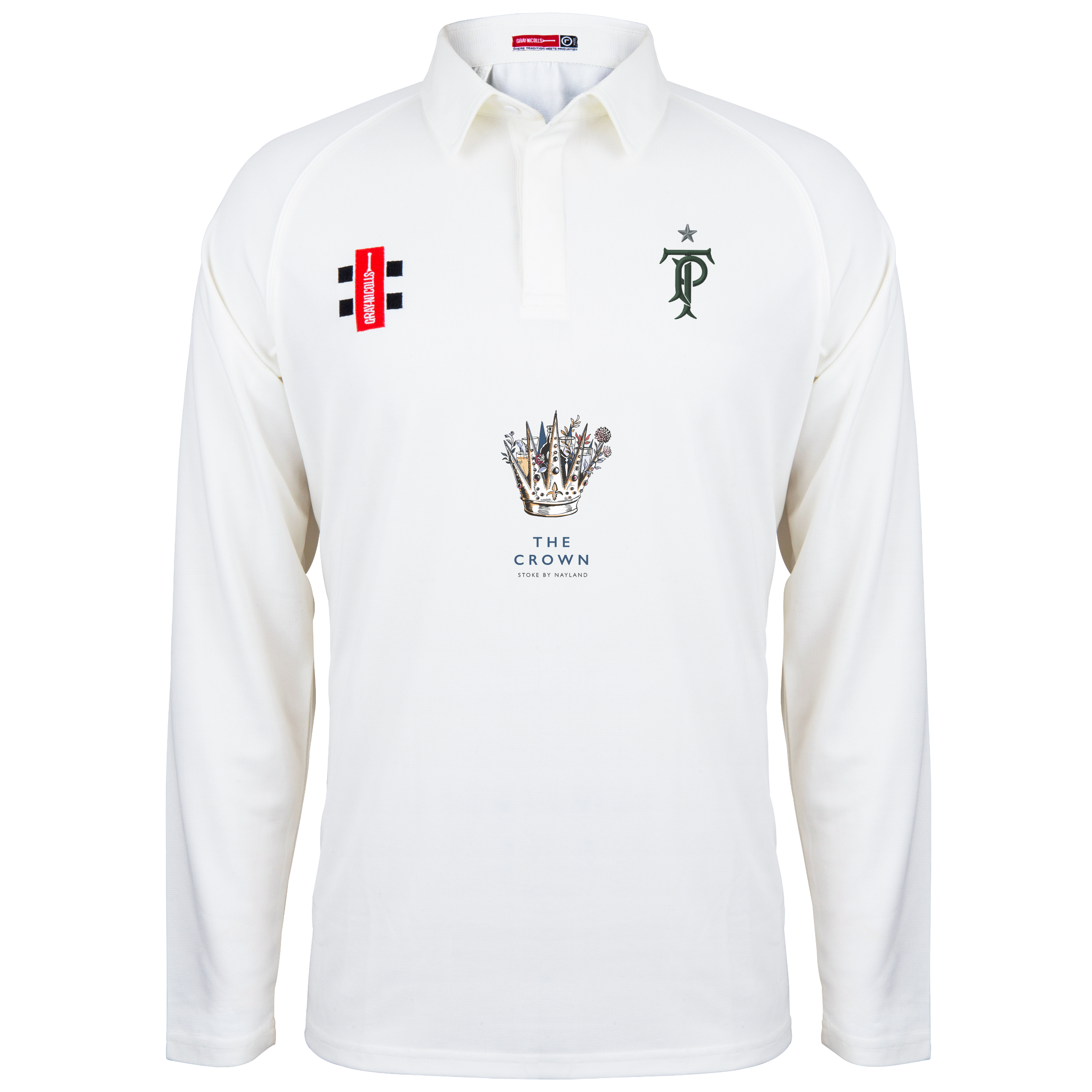 gray-nicolls-tendring-park-cc-matrix-v2-maglia-cricket-manica-lunga-junior-avori image 1