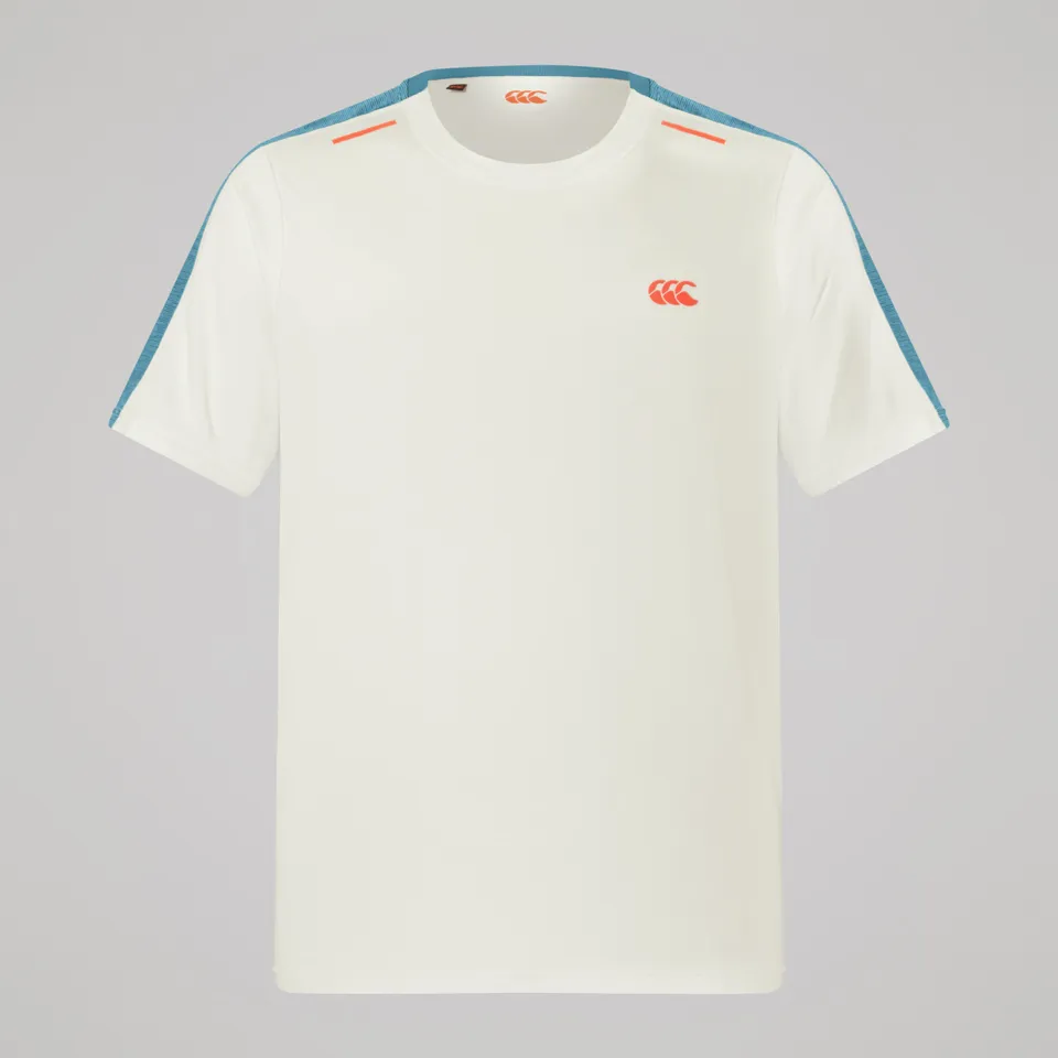 canterbury-tempo-t-shirt-allenamento-uomo-bianco-blu image 1