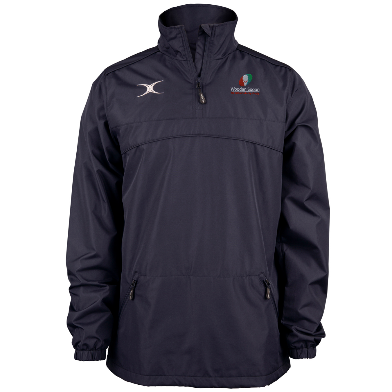 gilbert-rugby-wooden-spoon-photon-giacca-1-4-zip-uomo-blu-navy image 1