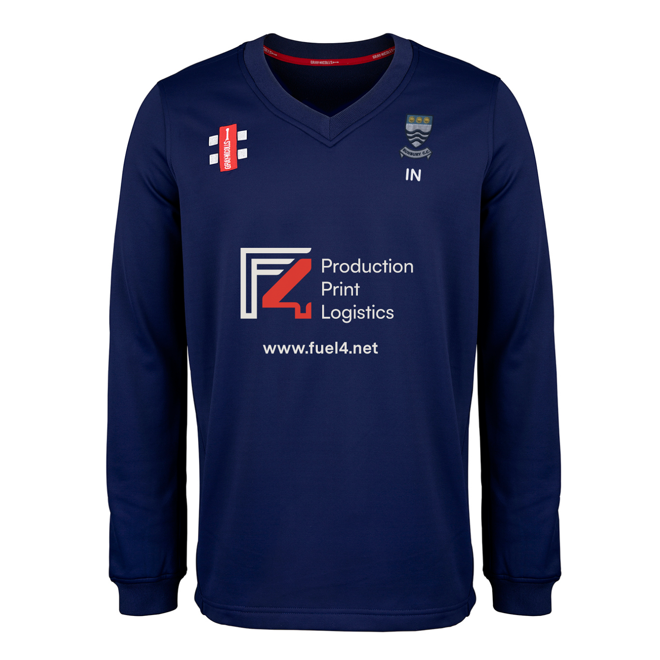 gray-nicolls-sunbury-cc-bambino-pro-performance-maglione-gara-navy-con-iniziali image 1
