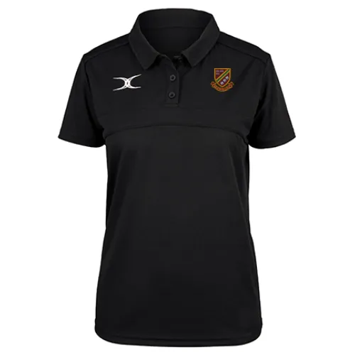 gilbert-rugby-heath-rufc-polo-photon-ii-manica-corta-nera-donna image 1