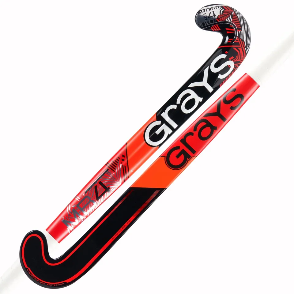 grays-mb-4-bastone-da-hockey-junior-composito-midbow-micro-black-hot-red image 1