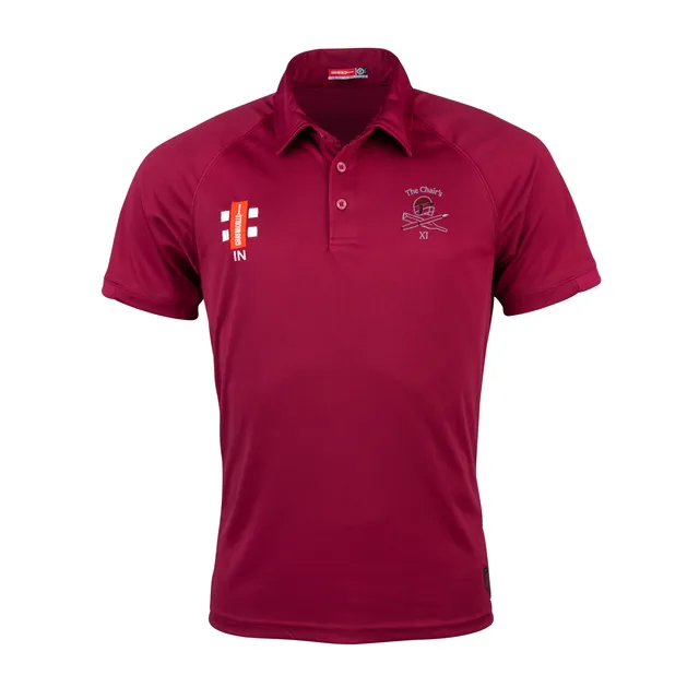 gray-nicolls-the-chairs-xi-senior-polo-matrix-v2-manica-corta-bordeaux image 1