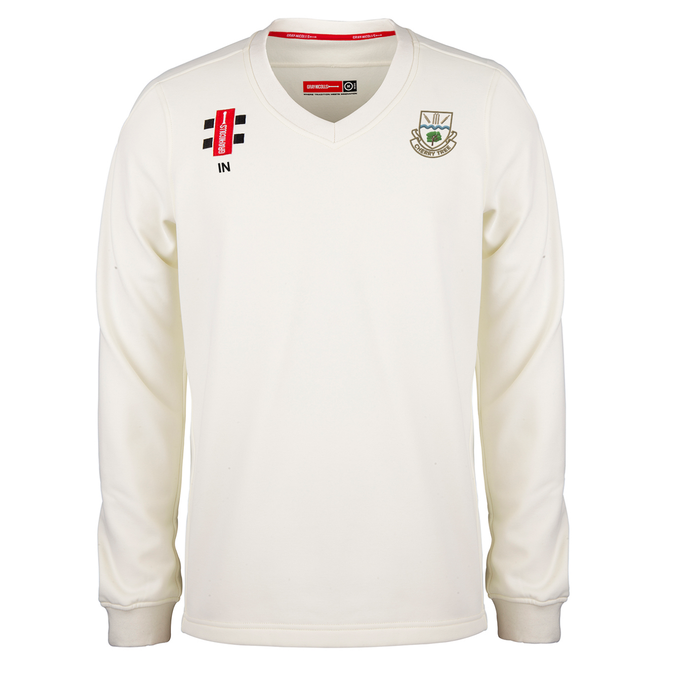 gray-nicolls-pro-performance-maglione-cricket-senior-cherry-tree-cc-avorio image 1