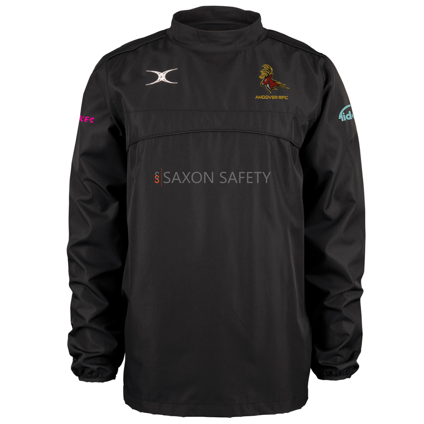 gilbert-rugby-andover-rfc-photon-giacca-warm-up-uomo-nera-senior image 1