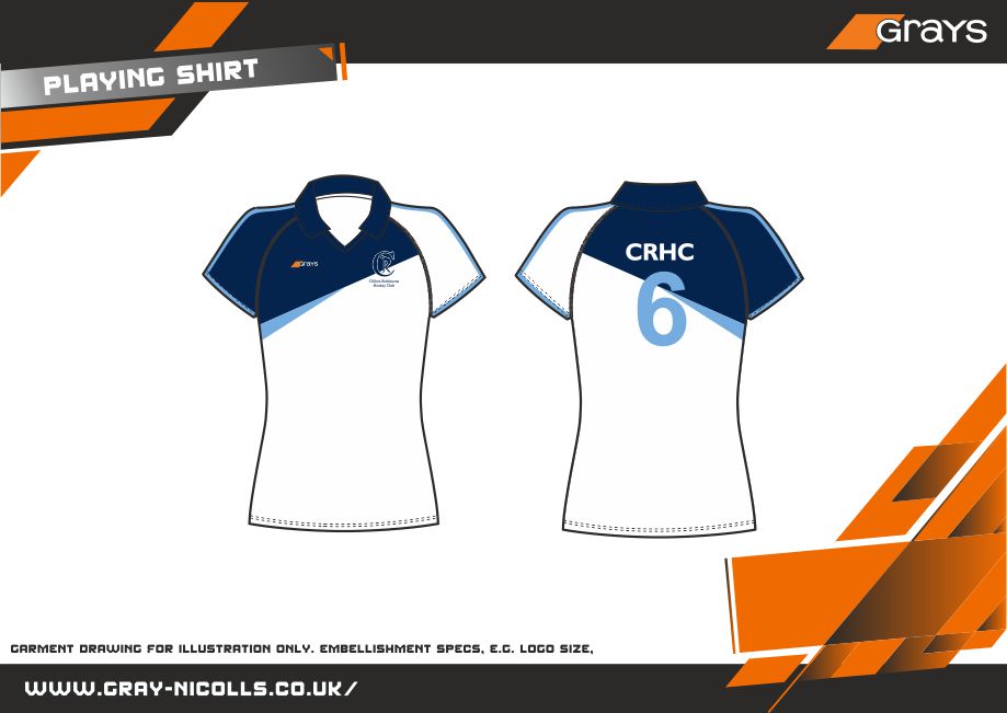 grays-g550-training-shirt-crhc-ladies-maglia-hockey-donna-bianca image 2