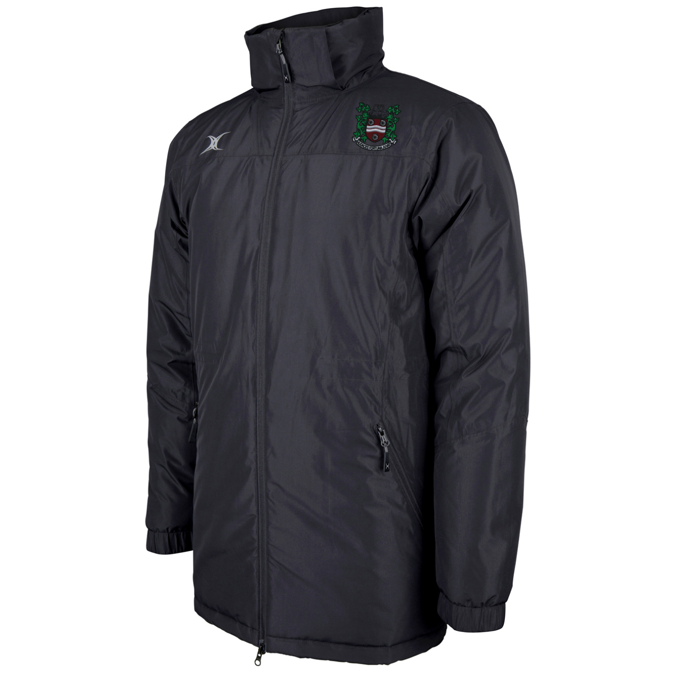 gilbert-rugby-pro-giacca-all-weather-senior-nera-whitby-rfc image 1