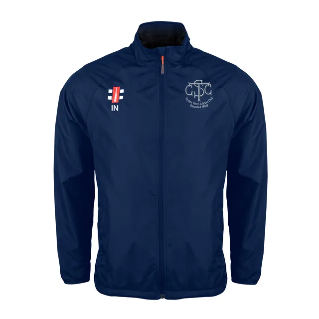 gray-nicolls-syston-town-cc-junior-navy-velocity-rain-jacket-giacca-antipioggia image 1