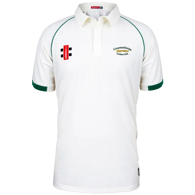 gray-nicolls-matrix-v2-maglia-cricket-s-s-junior-countesthorpe-cc-avorio-verde image 1