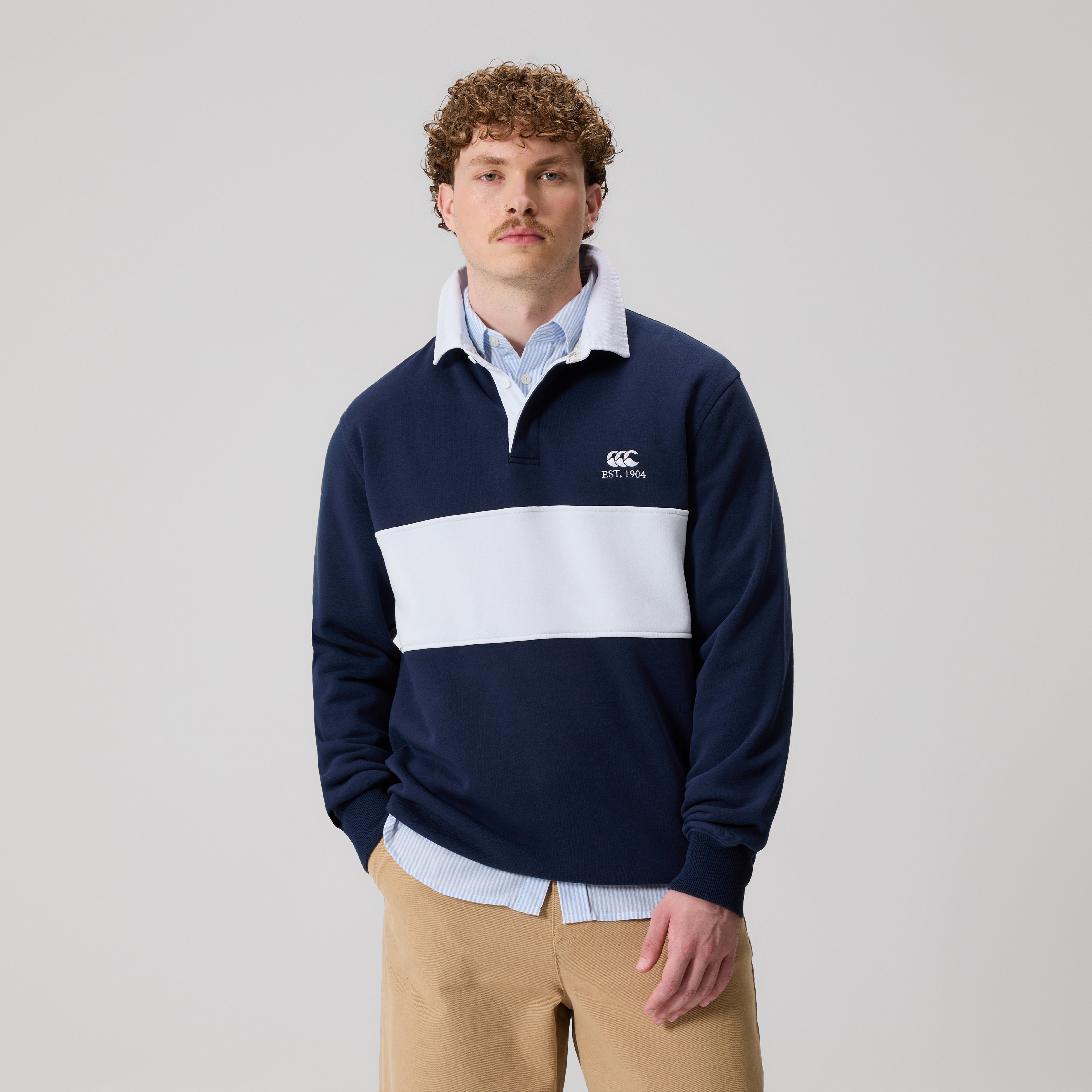 canterbury-rugby-sweatshirt-uomo-felpa-rugby-blu-navy image 1