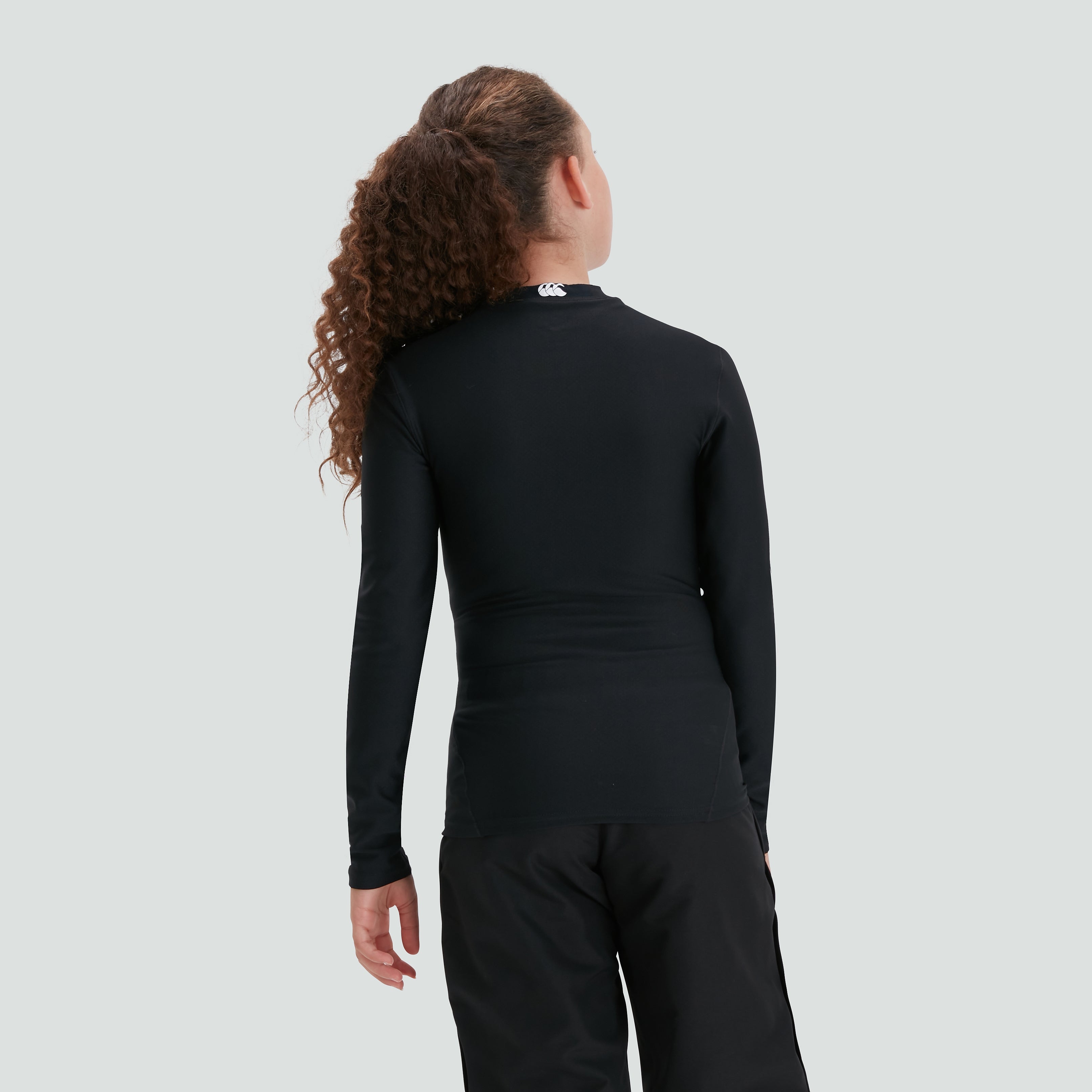 canterbury-thermoreg-top-manica-lunga-junior-baselayer-rugby-nero image 2