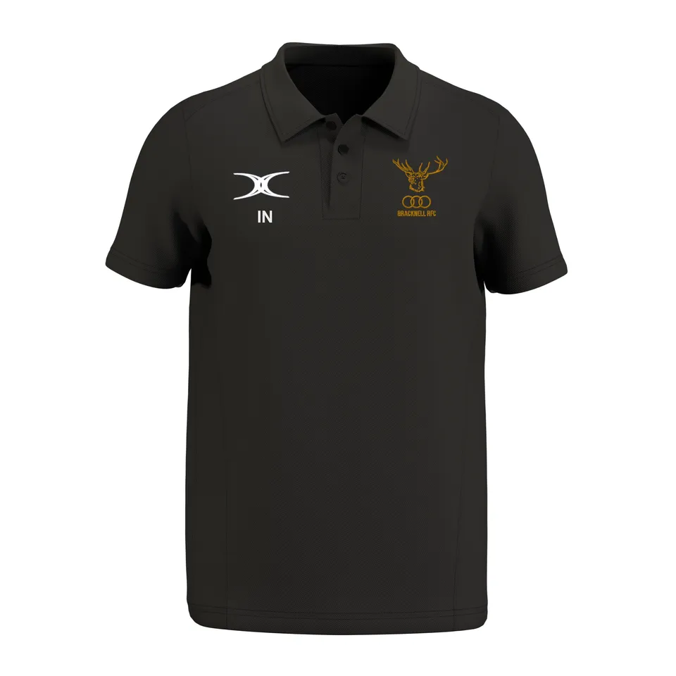 gilbert-rugby-bracknell-rfc-junior-polo-manica-corta-atom-nera image 1