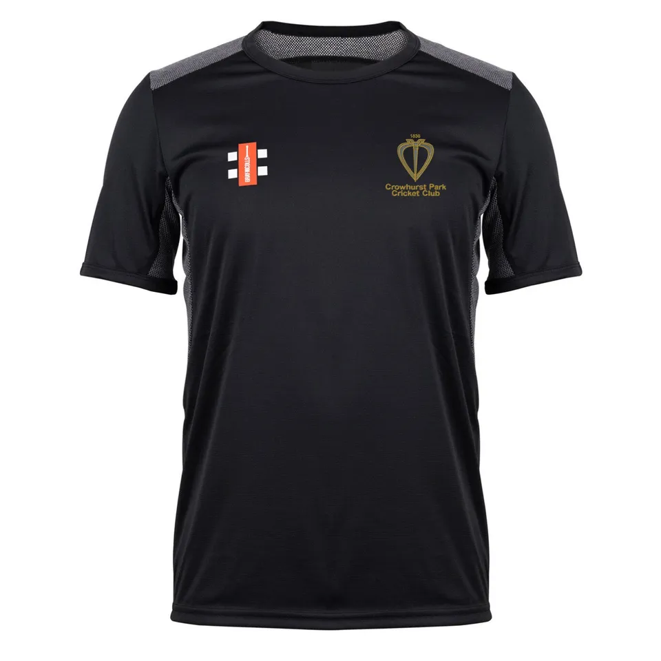 gray-nicolls-crowhurst-park-cc-pro-performance-t-shirt-junior-nero-manica-corta image 1
