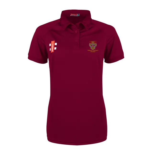 gray-nicolls-chorley-district-cc-donna-matrix-v2-polo-cricket-manica-corta-borde image 1