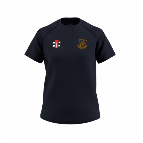 gray-nicolls-gts-t-shirt-cricket-manica-corta-winsford-cc-donna-blu-navy image 1