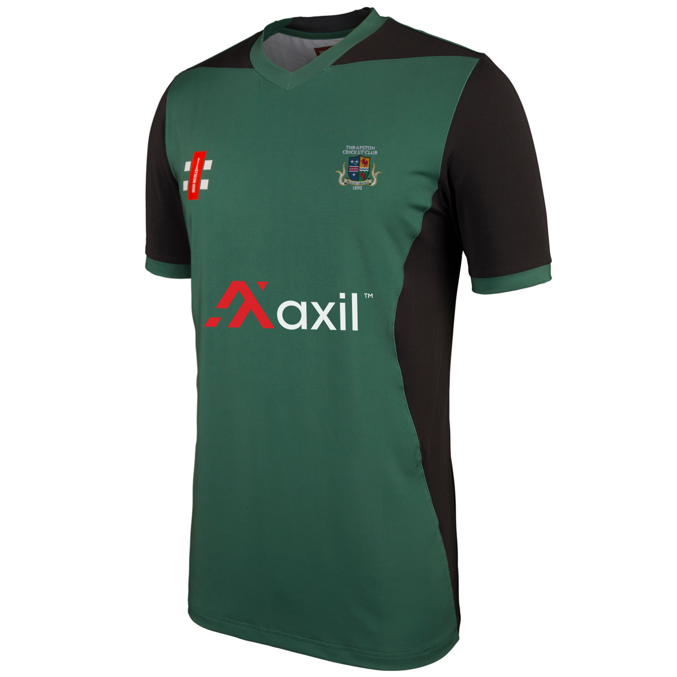 gray-nicolls-pro-performance-t20-maglia-s-s-thrapston-cc-adulto-verde-nero-u13-u image 1