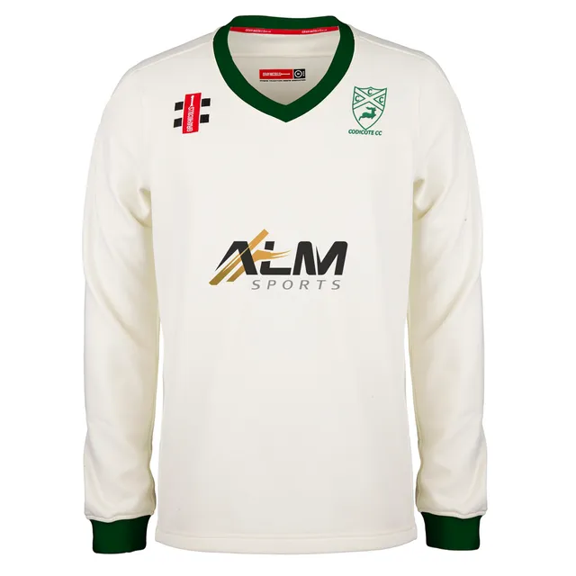 gray-nicolls-pro-performance-maglione-cricket-senior-codicote-cc-avorio-verde image 1