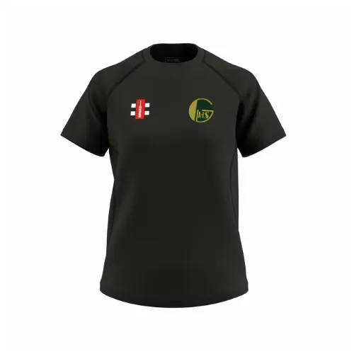 gray-nicolls-golden-hill-cc-gts-t-shirt-manica-corta-nero-donna image 1
