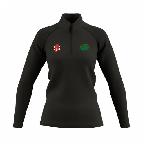 gray-nicolls-battisford-district-cc-women-s-black-gts-1-4-zip-fleece image 1