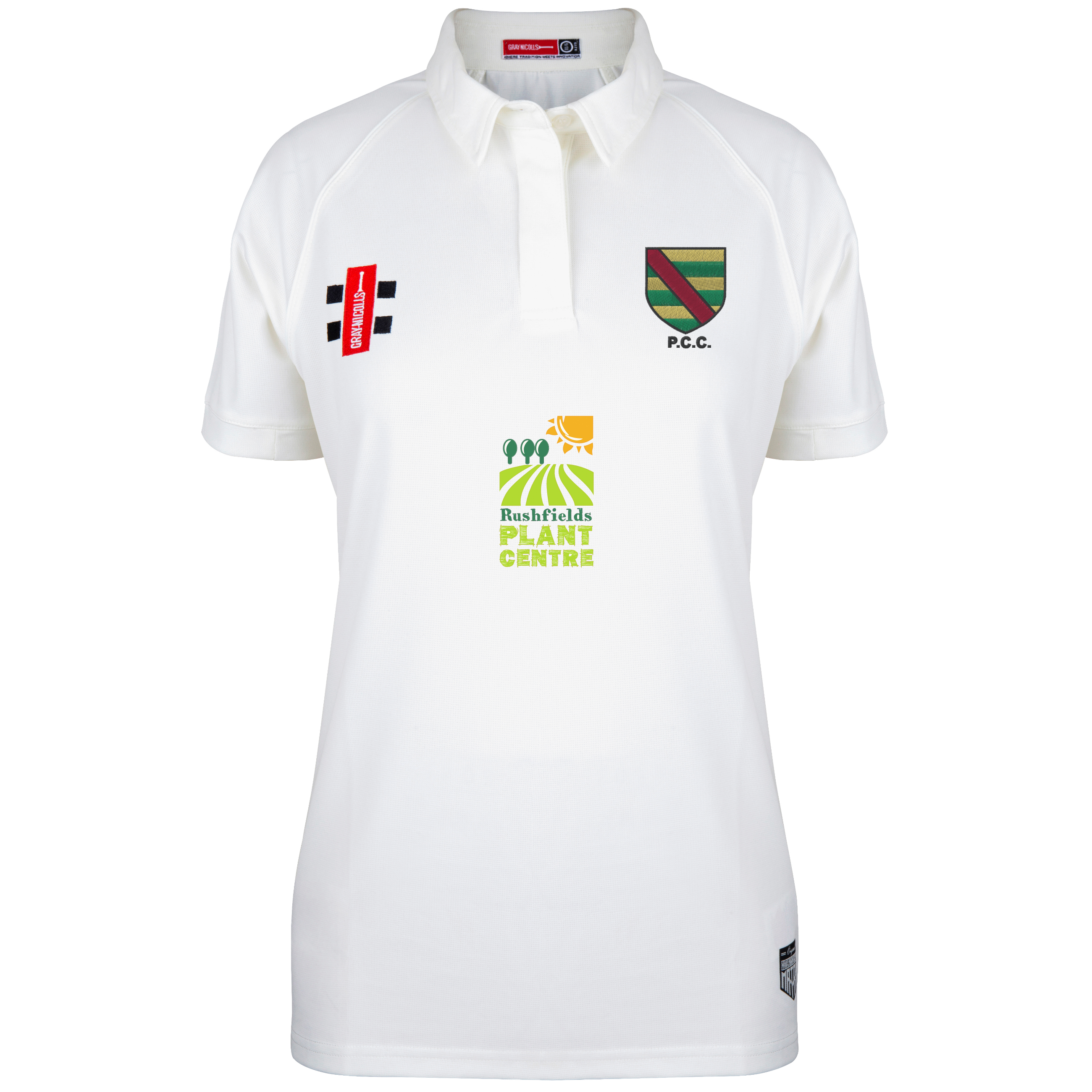 gray-nicolls-matrix-v2-maglia-cricket-s-s-donna-poynings-cricket-club-ivory image 1