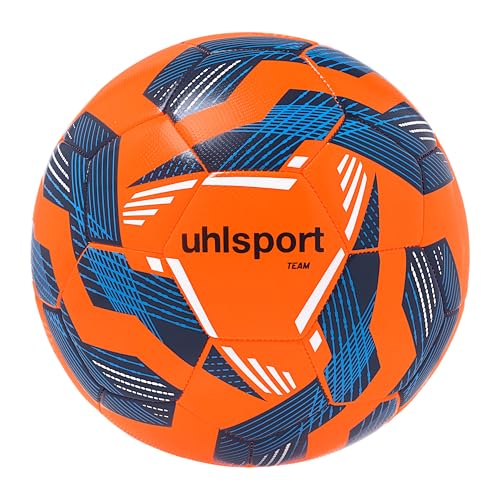 uhlsport-team-pallone-calcio-allenamento-arancione-fluo-blu image 6