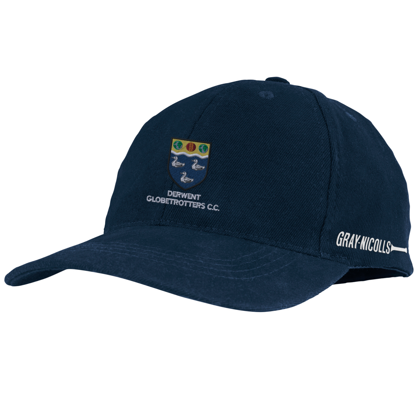 gray-nicolls-derwent-globetrotters-adulto-pro-fit-cap-blu-navy-cappellino-cricke image 1