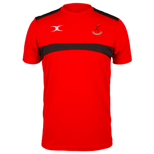 gilbert-rugby-hook-and-odiham-rfc-photon-t-shirt-uomo-rosso-nero-adulto image 1