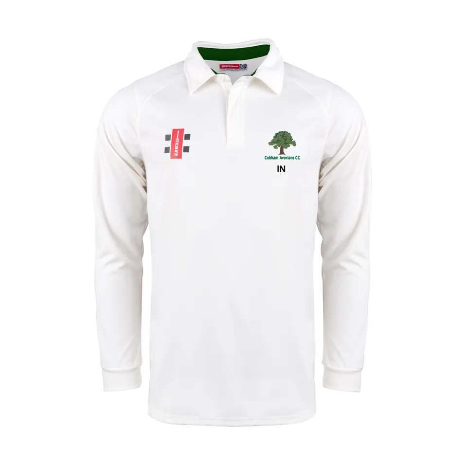 gray-nicolls-pro-performance-v2-maglia-cricket-manica-lunga-senior-avorio-verde--2 image 1