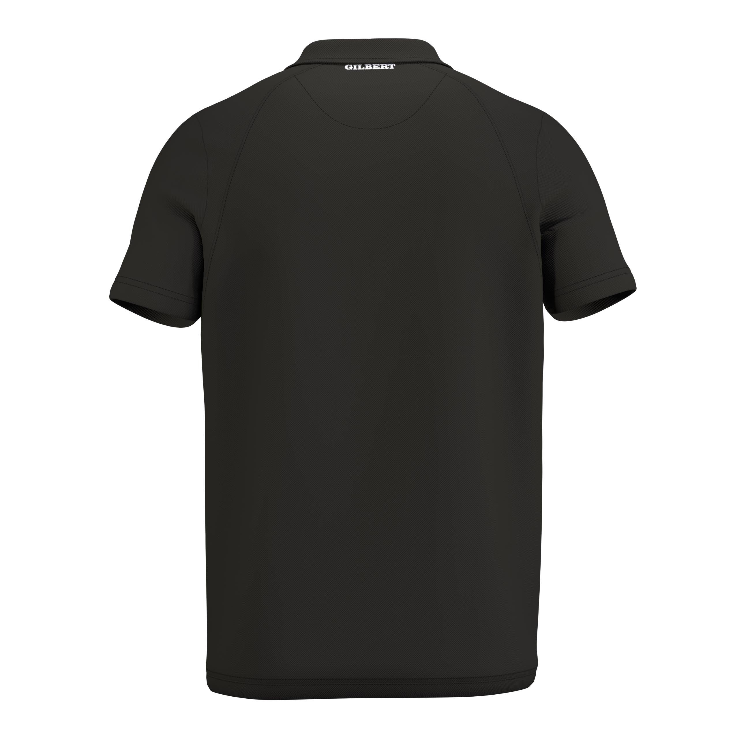 gilbert-rugby-atom-polo-manica-corta-junior-nera image 2