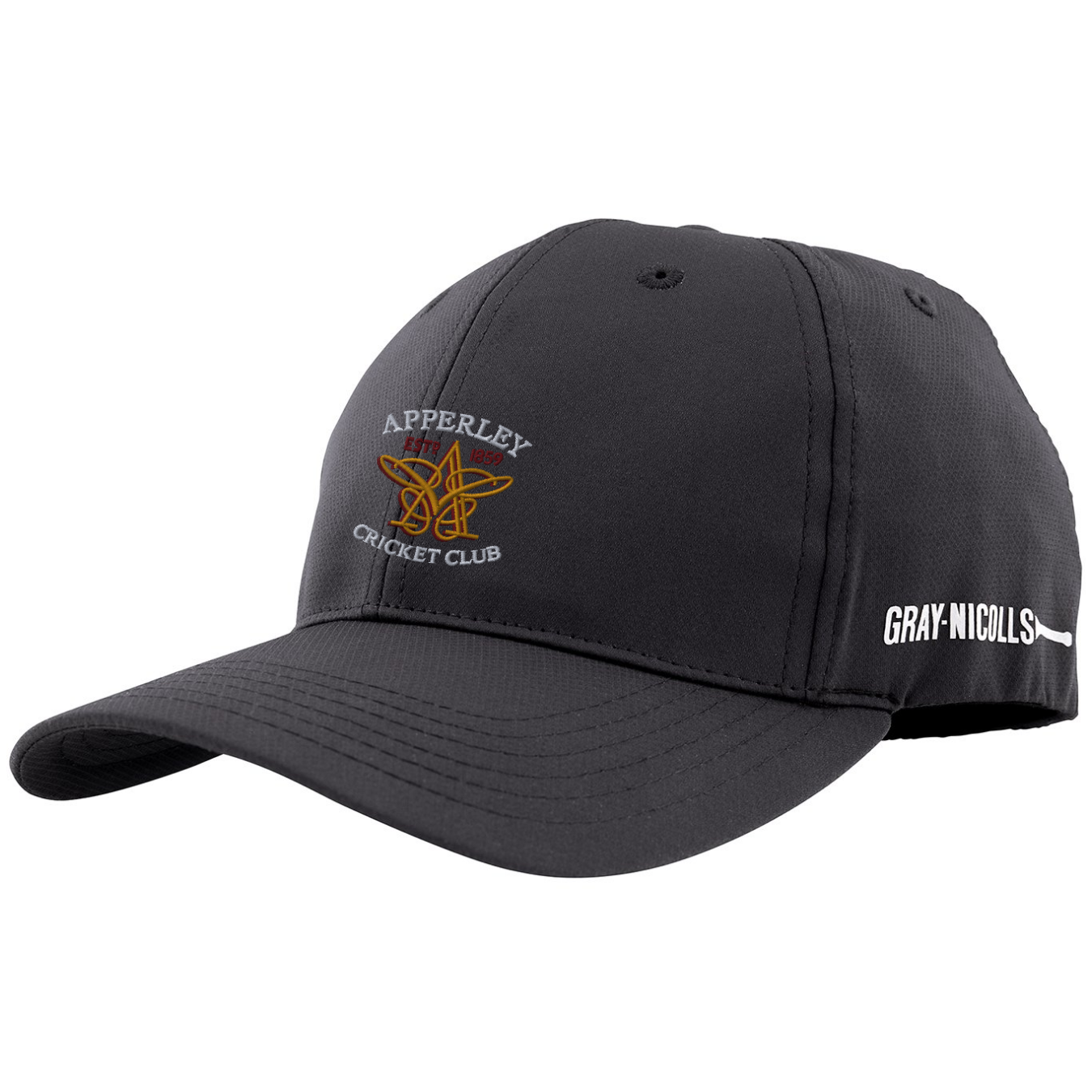 gray-nicolls-apperley-cc-pro-fit-cap-adulto-nero image 2
