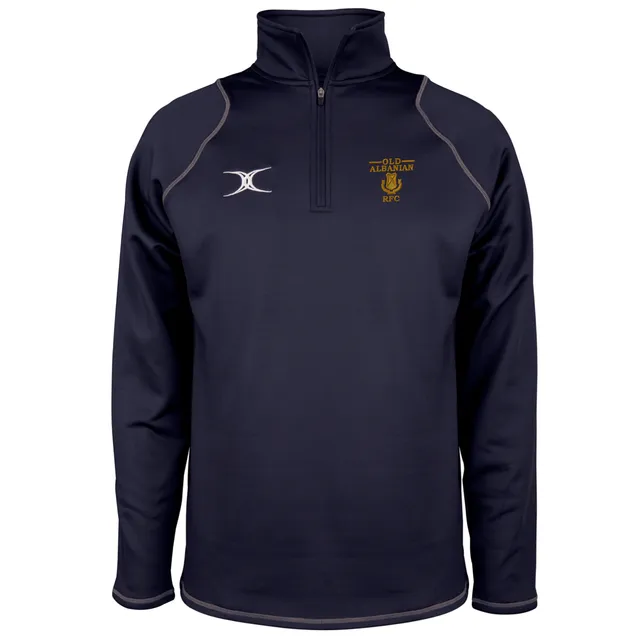 gilbert-rugby-old-albanians-rfc-uomo-quest-pile-1-4-zip-blu-navy image 1