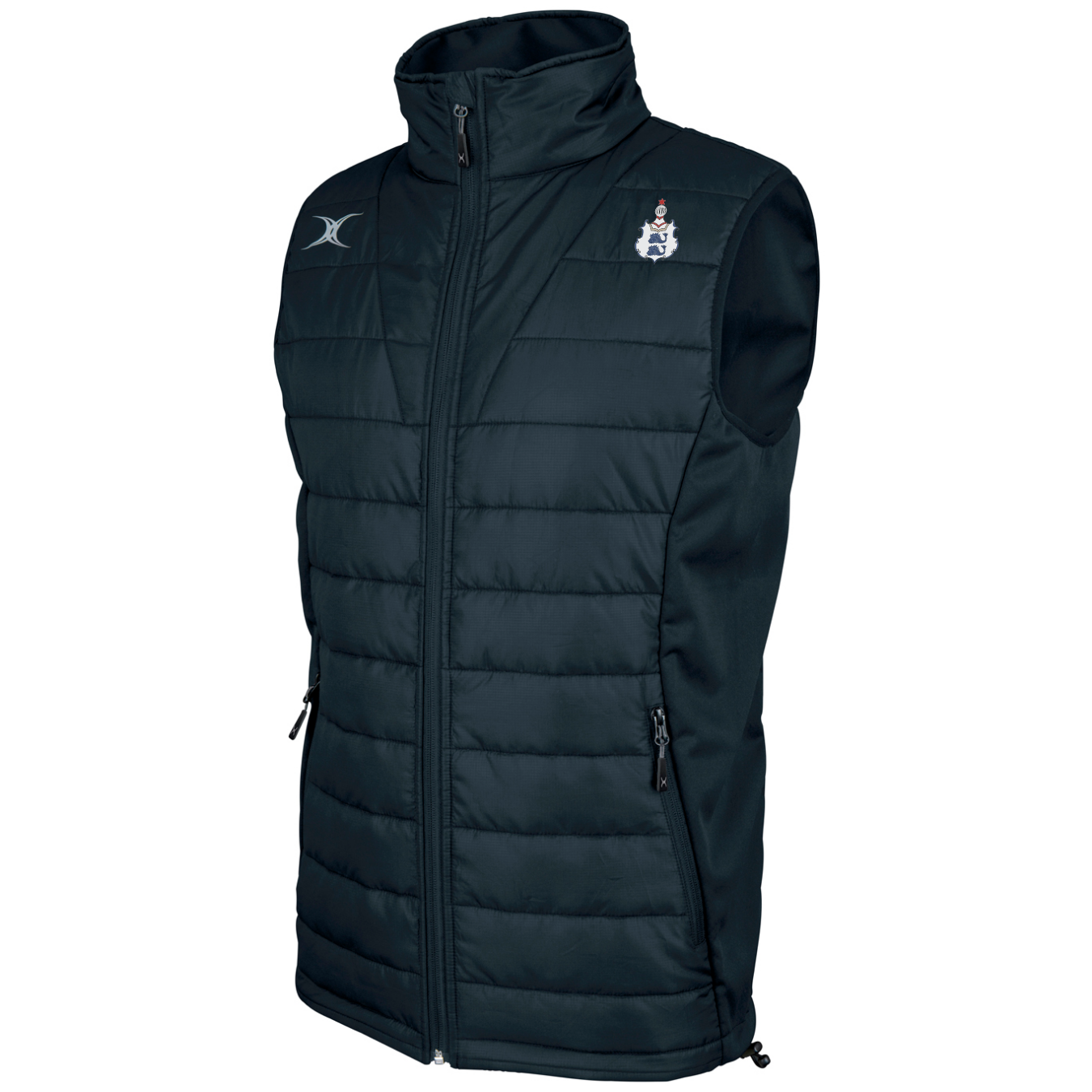 gilbert-rugby-pro-bodywarmer-smanicato-senior-brighton-rfc-blu-navy image 1