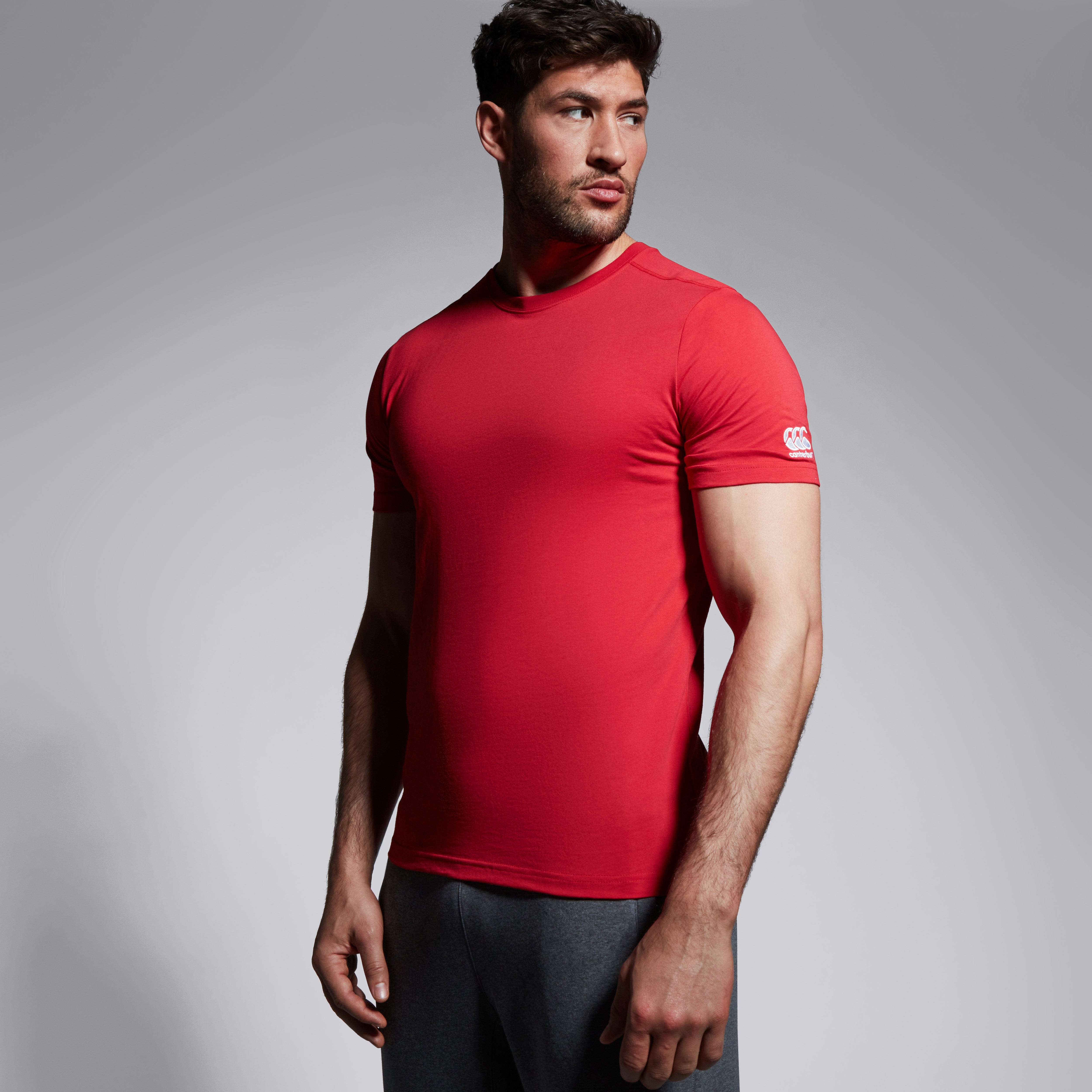 canterbury-club-plain-t-shirt-uomo-rossa image 5