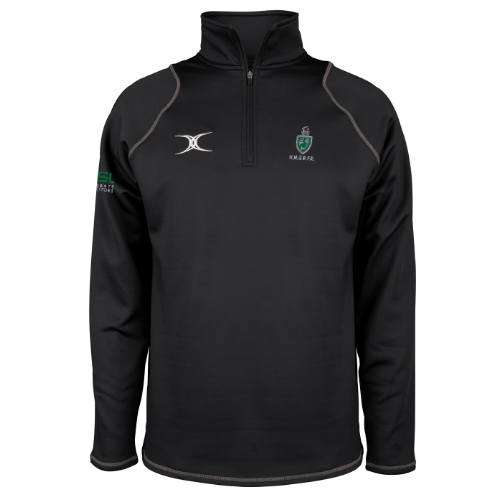 gilbert-rugby-north-midlands-rugby-referees-quest-felpa-1-4-zip-uomo-adulto-nero image 1