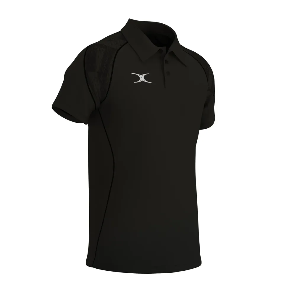 gilbert-rugby-gts-polo-manica-corta-uomo-nero-blu-navy image 1