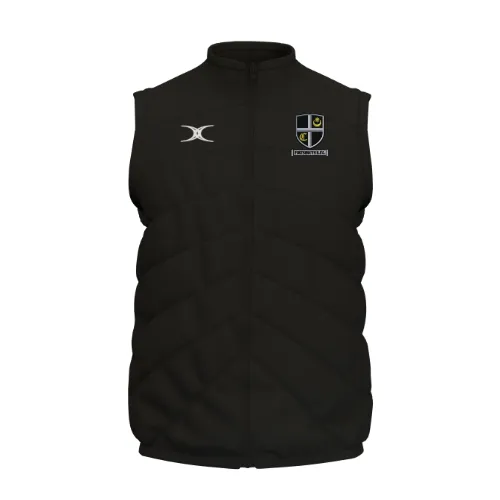 gilbert-rugby-portsmouth-rfc-senior-gts-gilet-bodywarmer-nero image 1